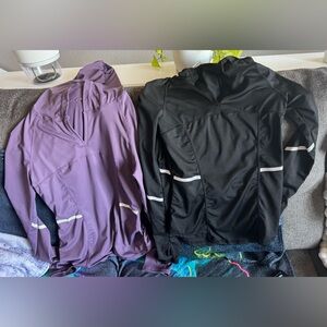 (2 pack) Black and Purple Athletic hoodies